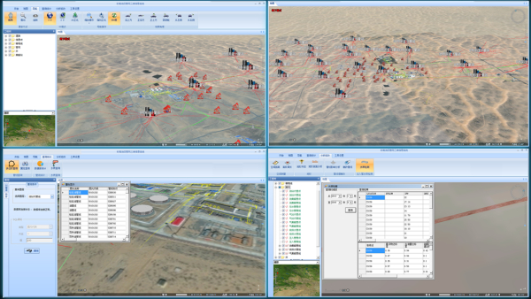 智慧油田-三维管网可视化信息平台